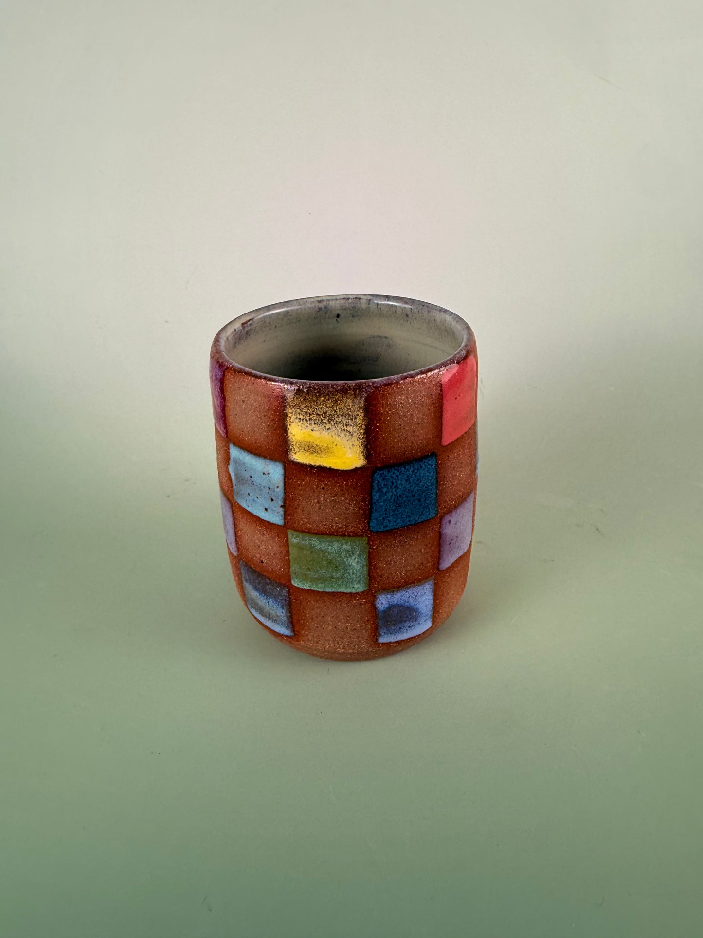 Colorful checked cup #2