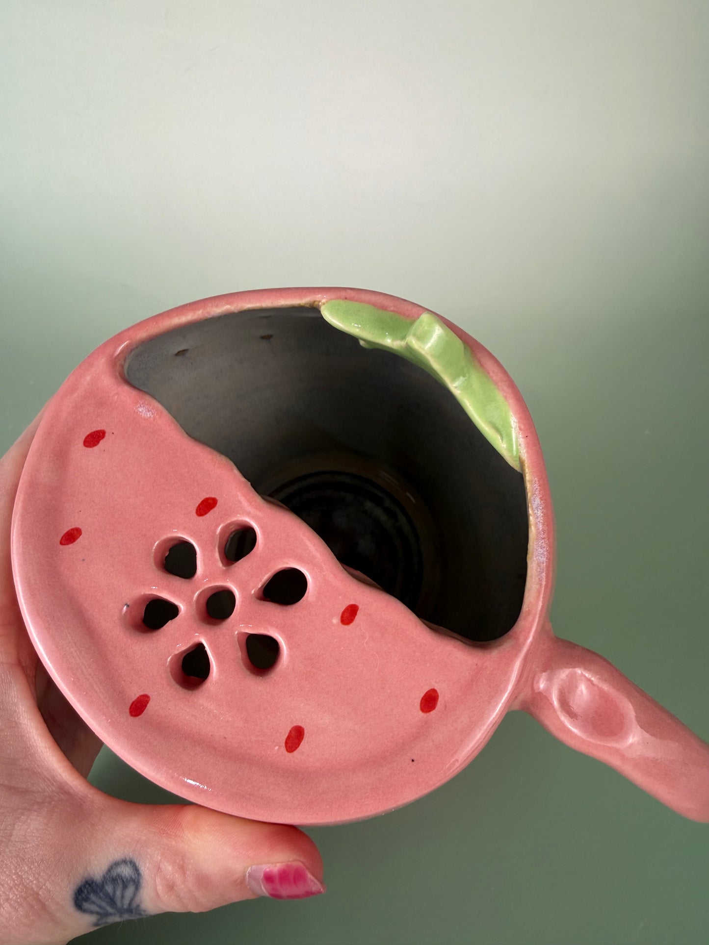 Pink strawberry berry bowl