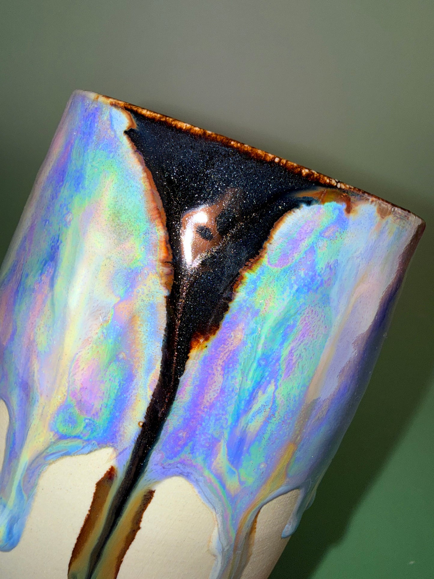 Iridescent sparkly cup #1
