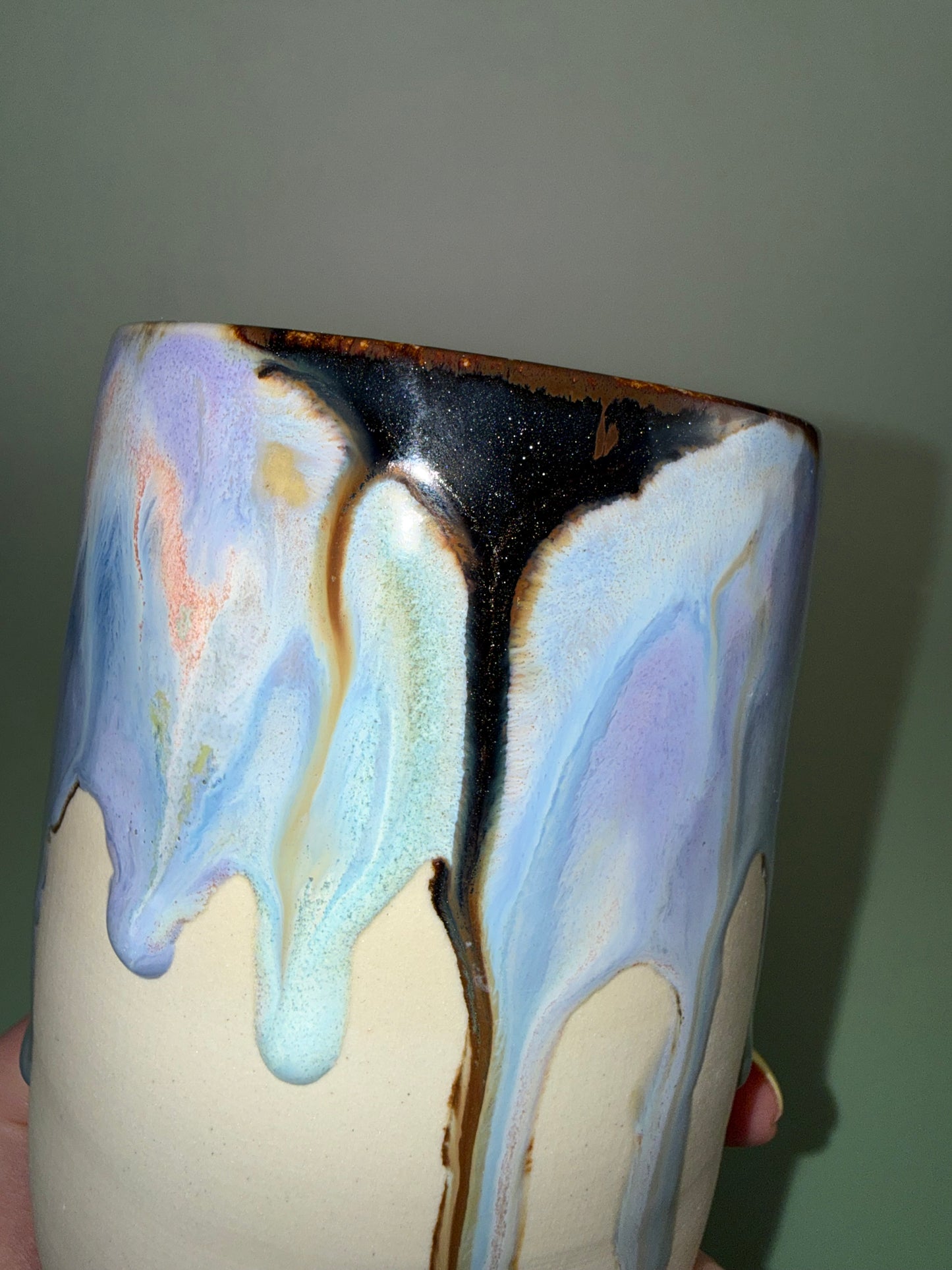 Sparkly drippy cup #1