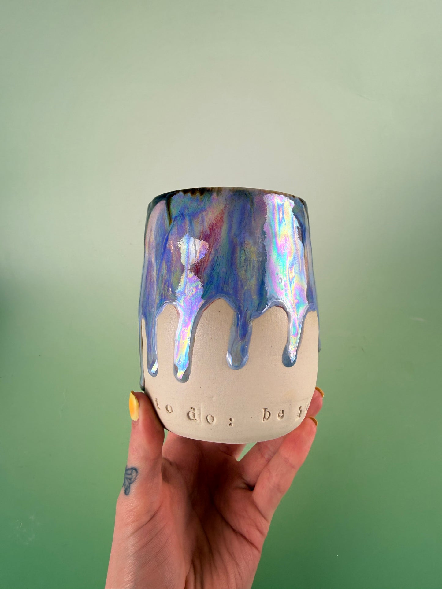 Iridescent sparkly cup #4