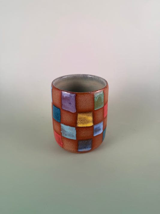 Colorful checked cup #2
