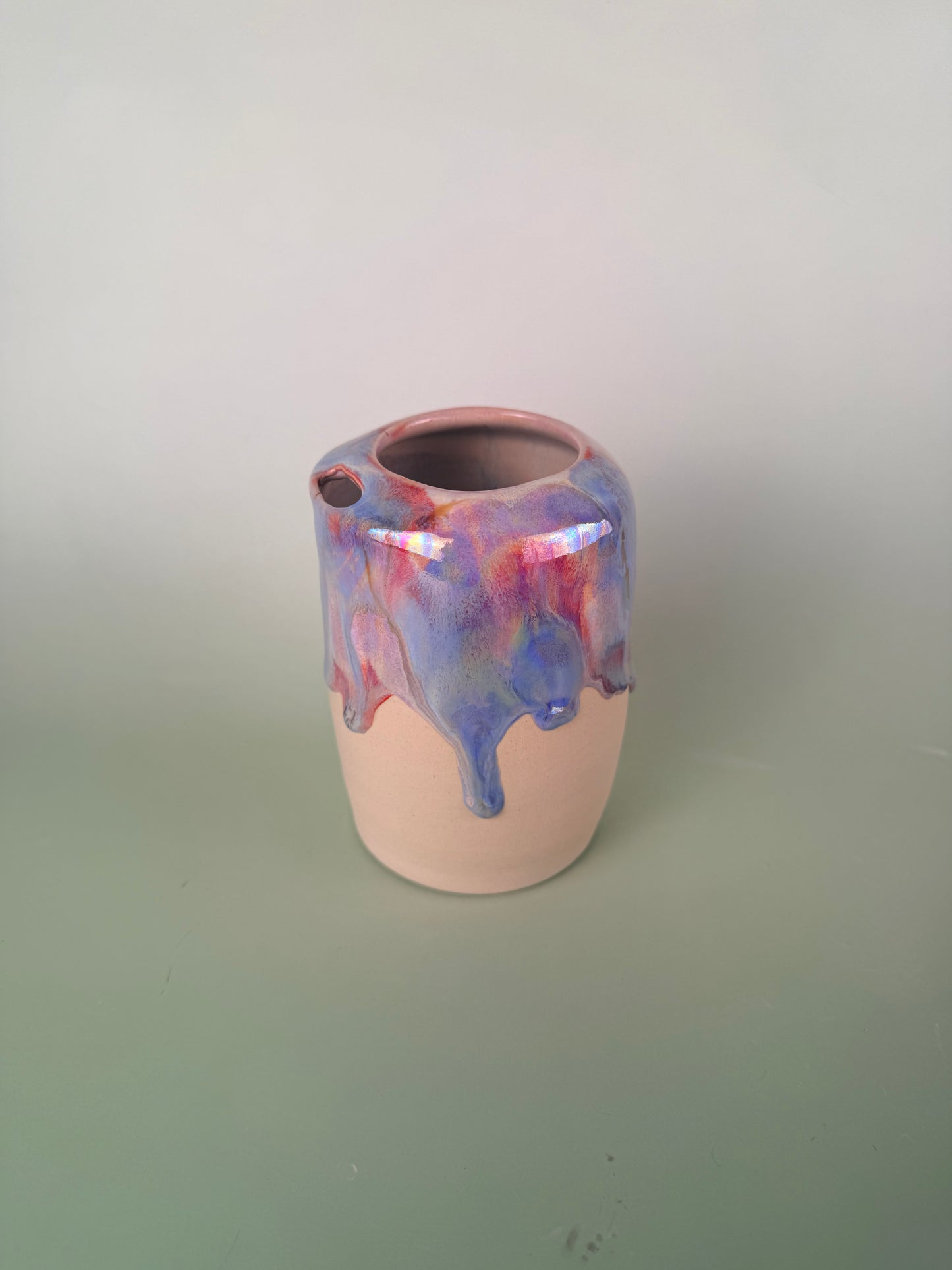 Iridescent drippy travel cup #1