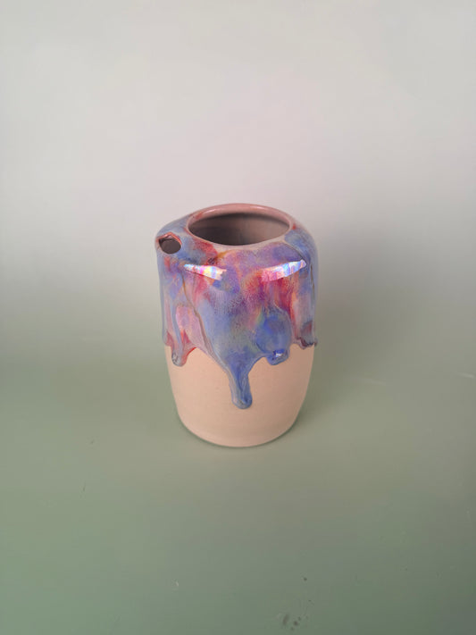 Iridescent drippy travel cup #1