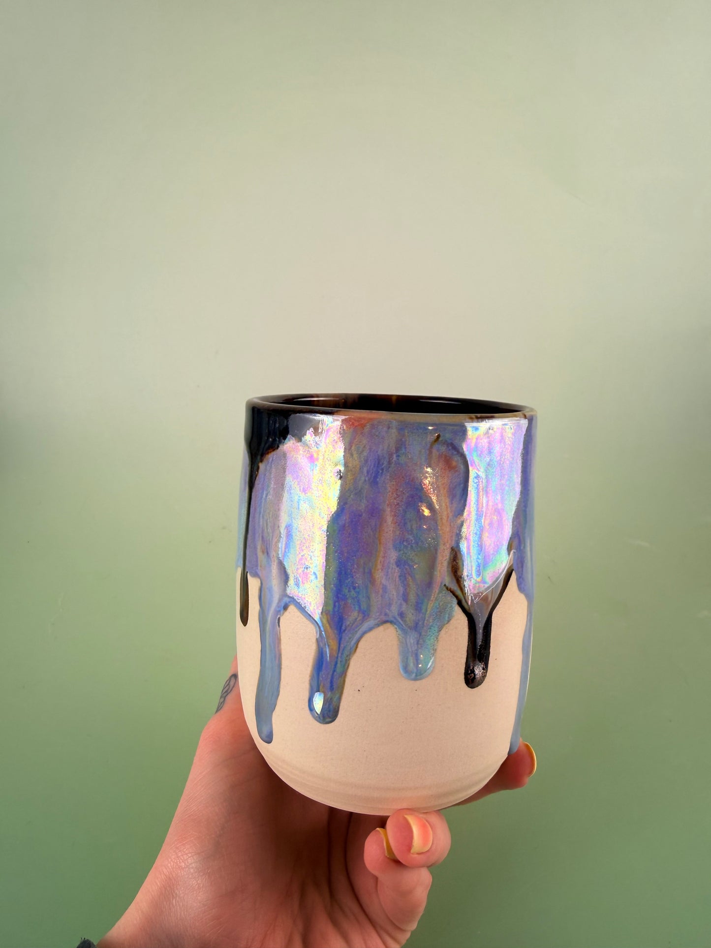 Iridescent sparkly cup #2