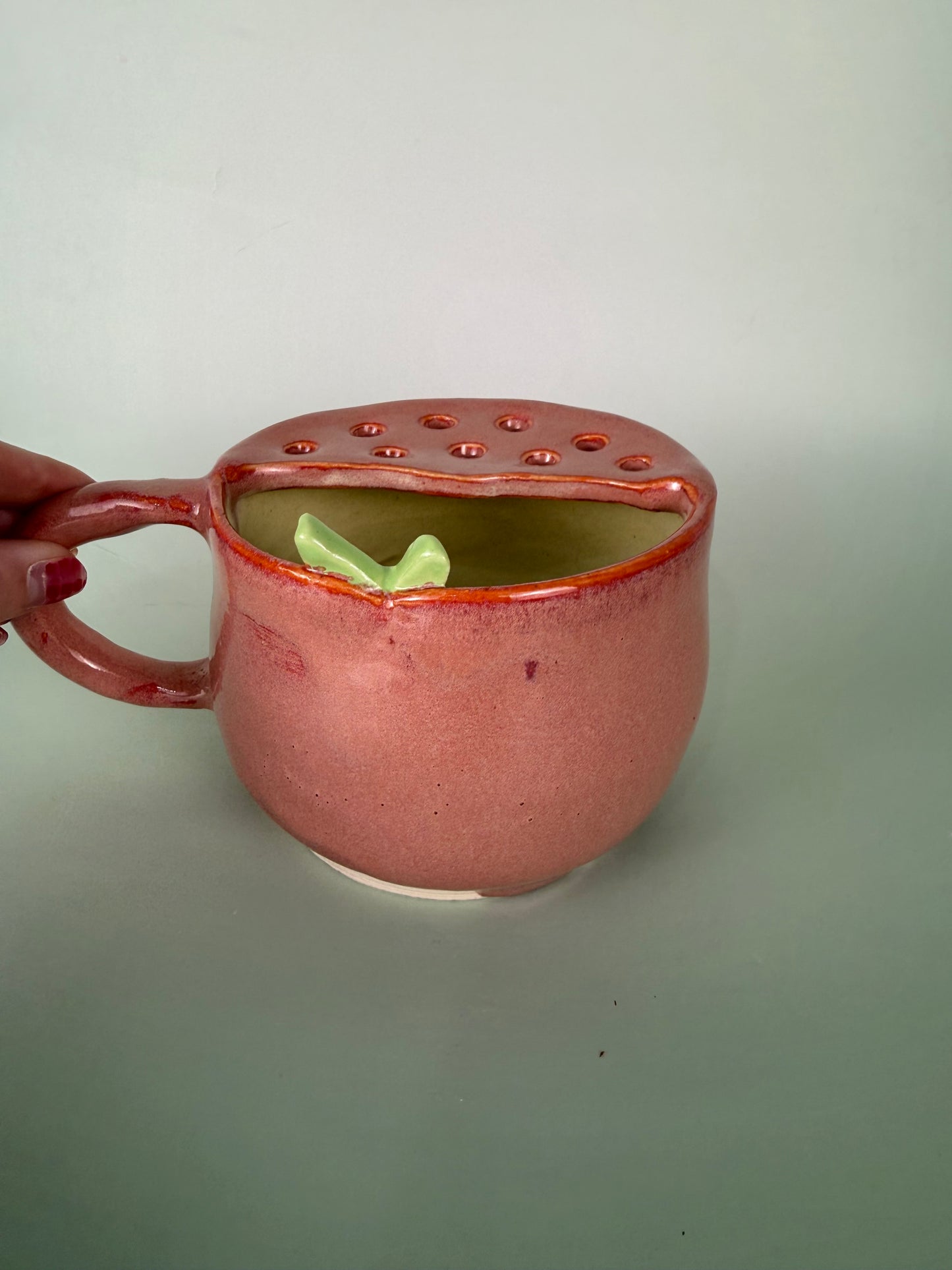 Peach berry bowl