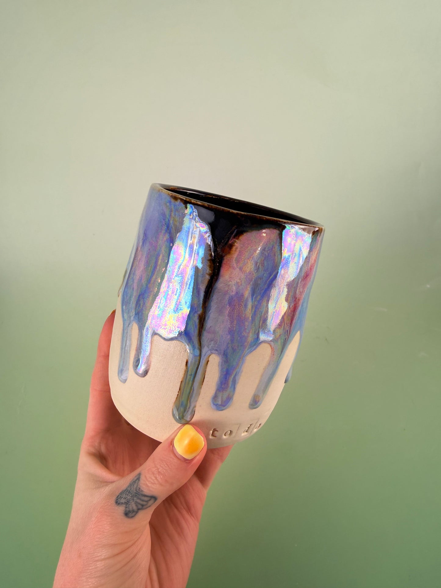 Iridescent sparkly cup #4
