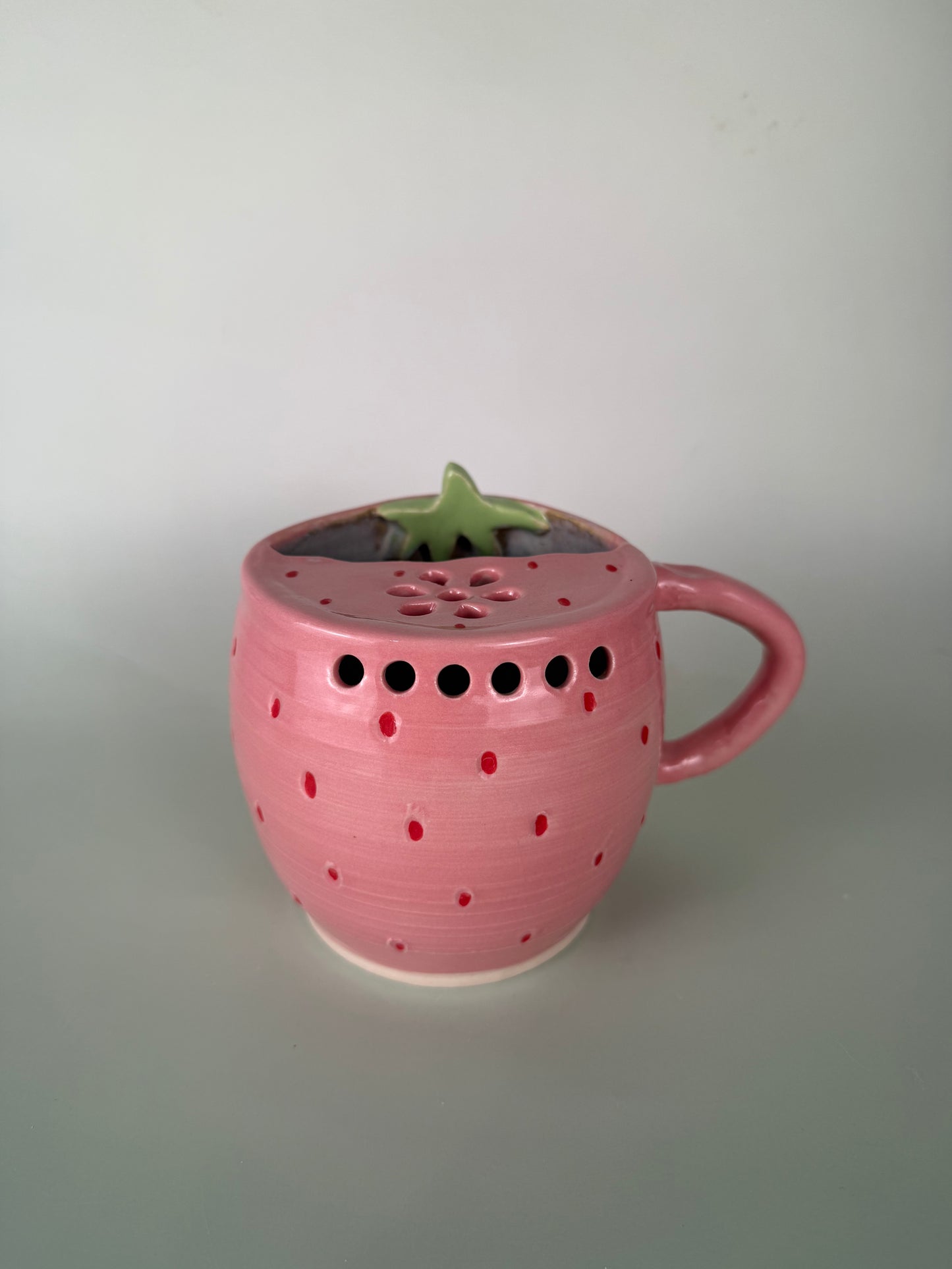 Pink strawberry berry bowl