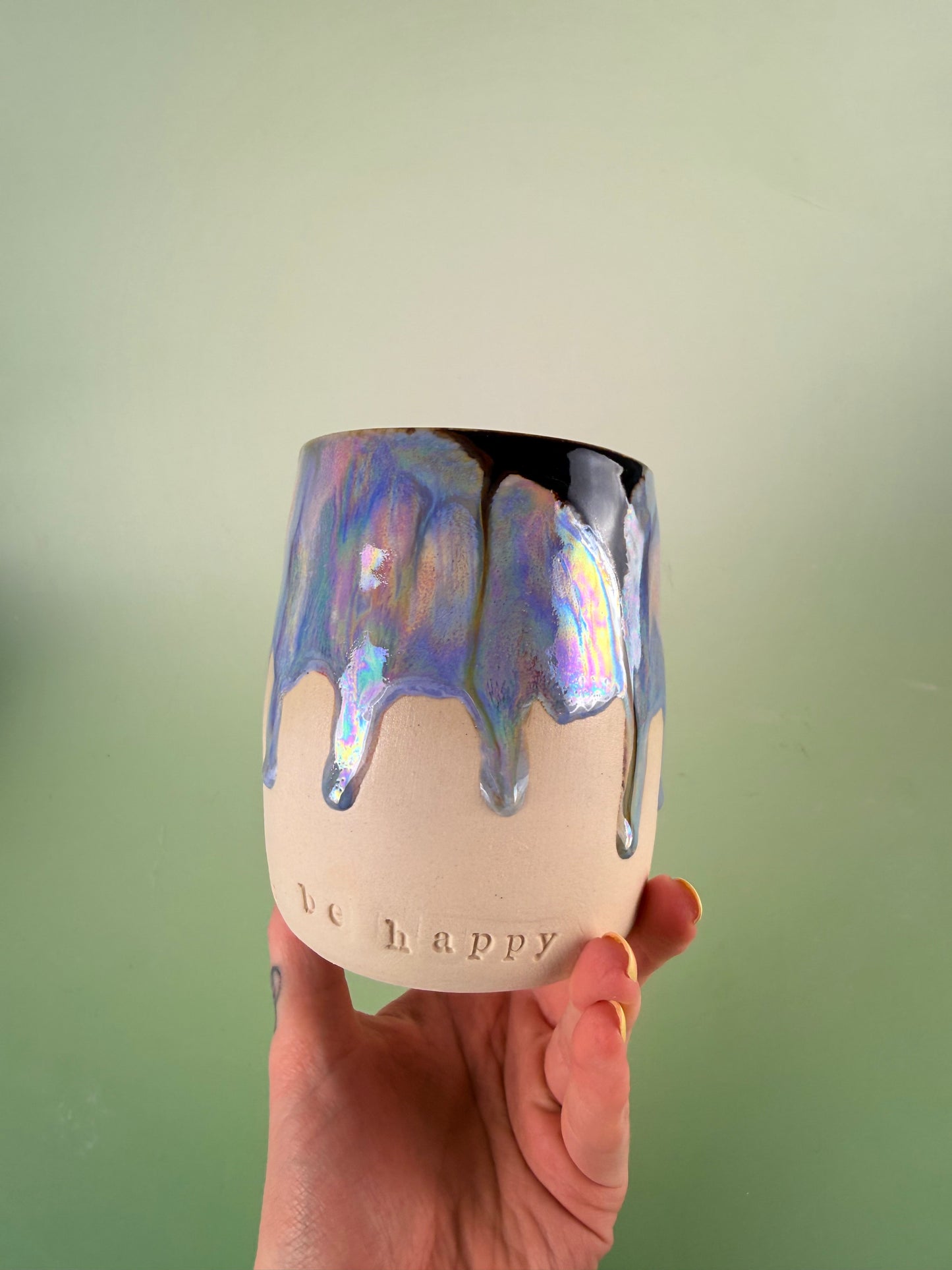 Iridescent sparkly cup #4