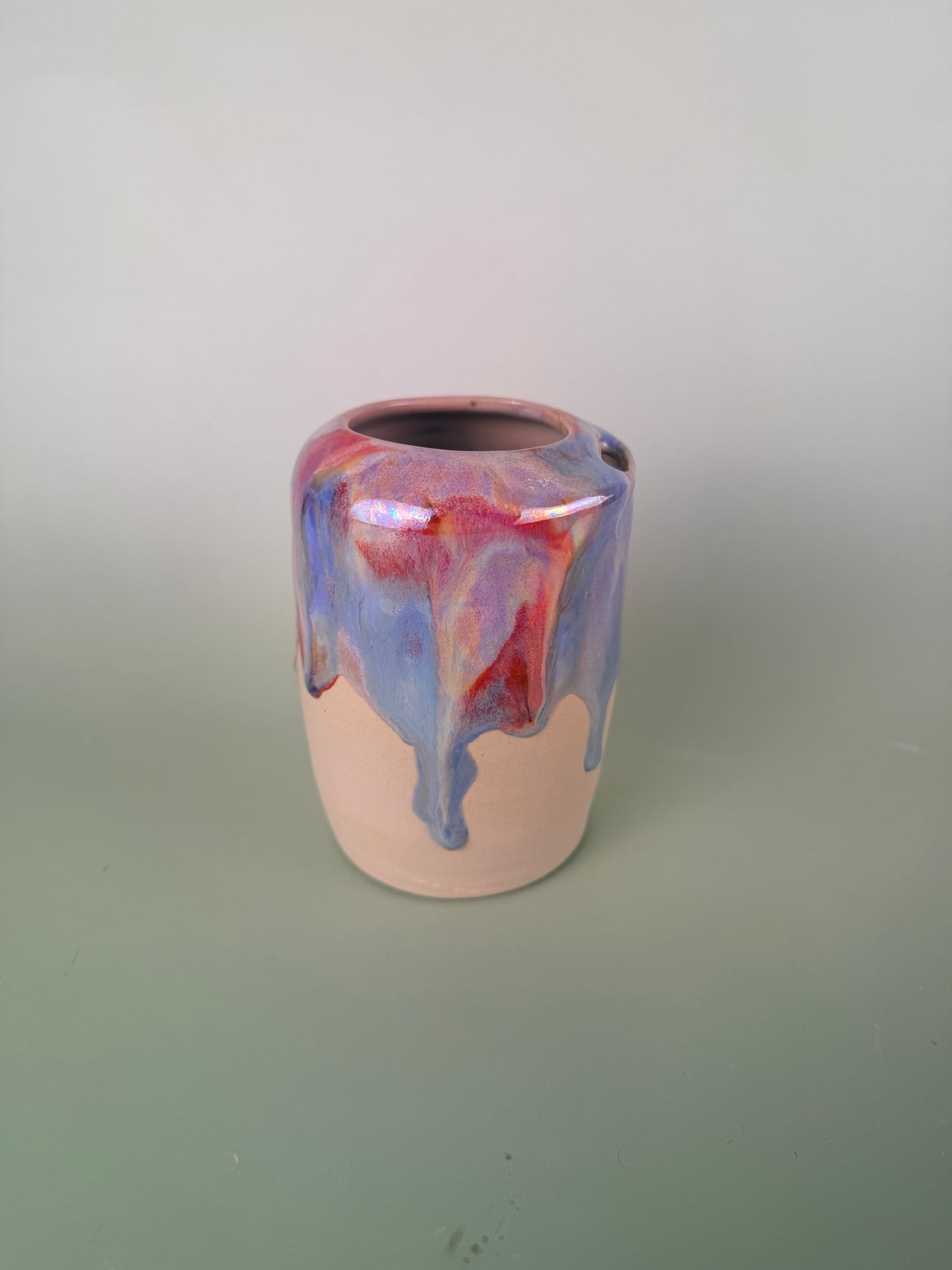 Iridescent drippy travel cup #1