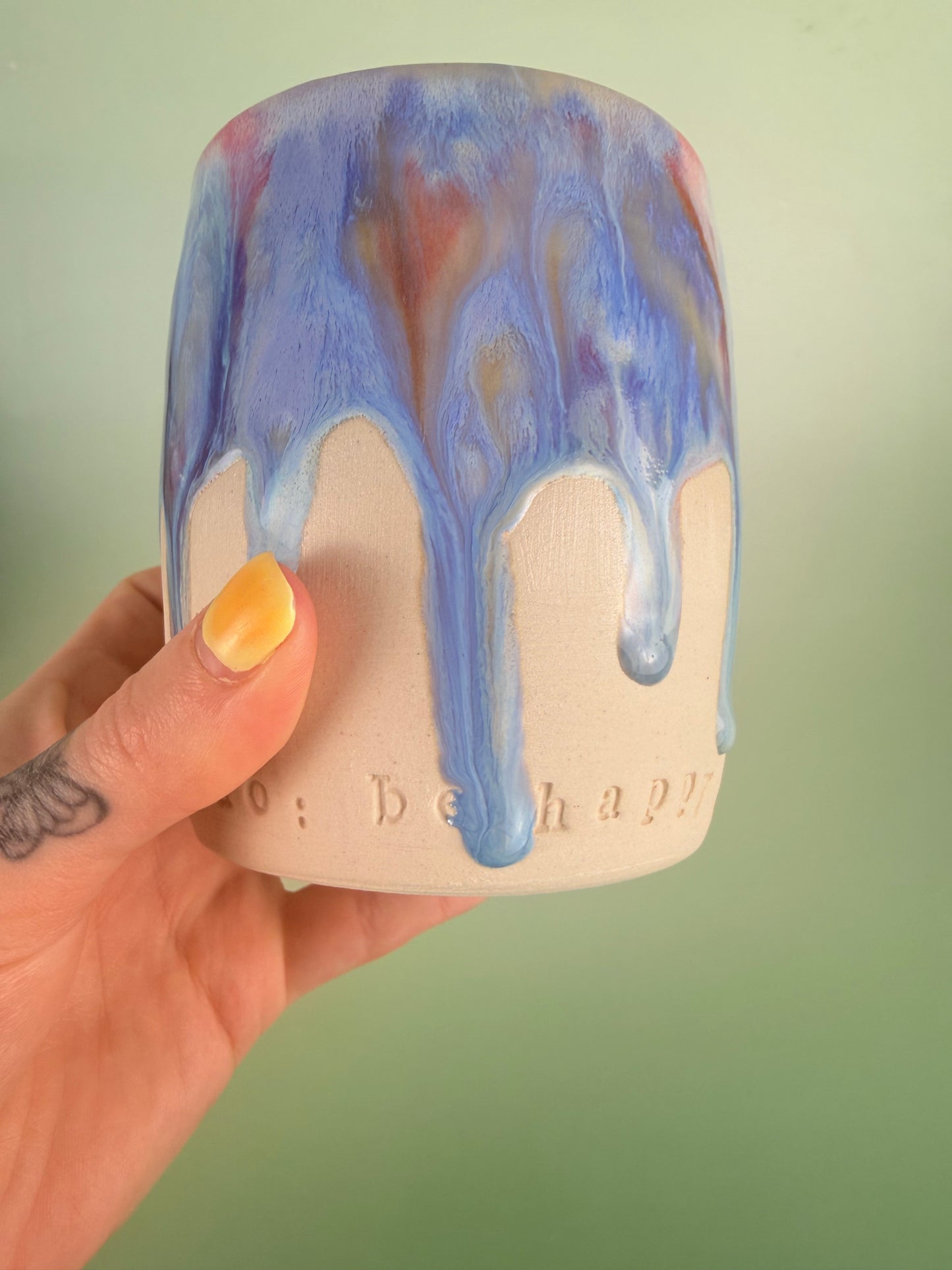 Drippy cup “to do: be happy” discounted