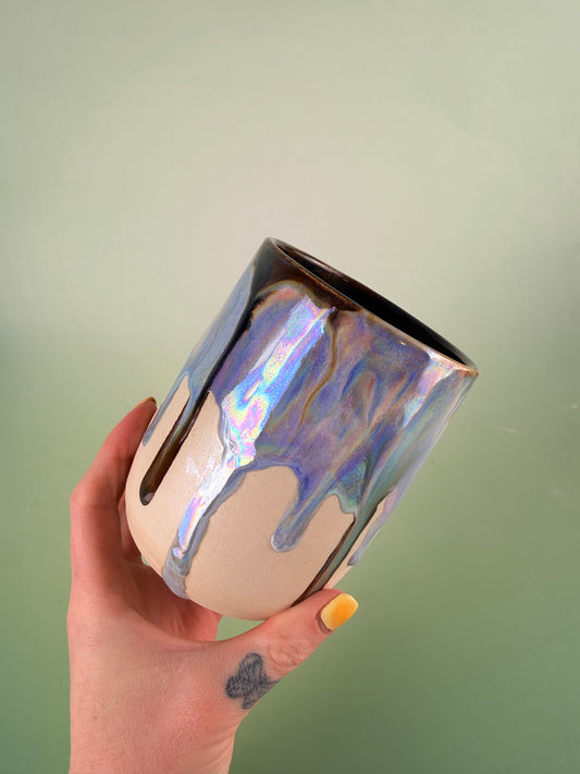 Iridescent sparkly cup #2